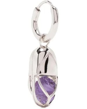 CAPSULE ELEVEN Capsule Amethyst Drop Earring - White