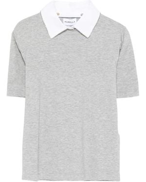 Marella Top Con Decorazione - Bianco