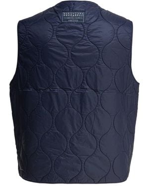 Ceccarelli Quilted Zip-Front Gilet - Blue
