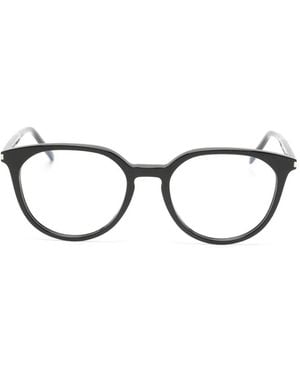 Saint Laurent Round-Frame Glasses - Black