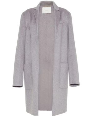Adam Lippes Gina Open-Front Cashmere Coat - Grey