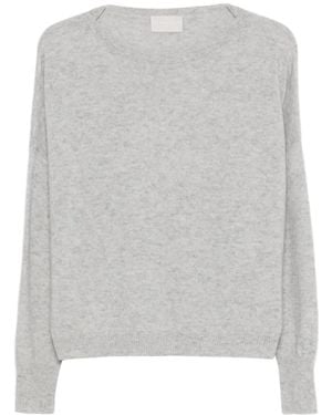 Hemisphere Jersey Con Cuello Barco - Gris