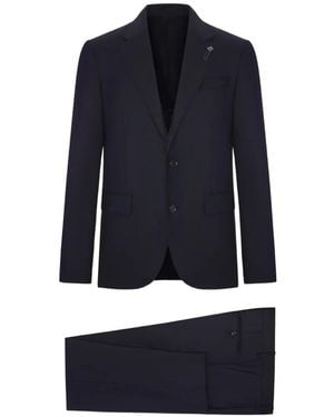 Lardini Single-Breasted Tailored Suit - Blue