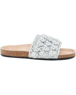 JW Anderson Braided Flat Sandals - White