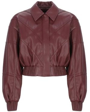ROTATE BIRGER CHRISTENSEN Panelled zip-front fitted jacket - Rojo