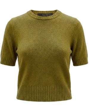 Toccin Short Sleeve Round-Neck Knitwear - Green