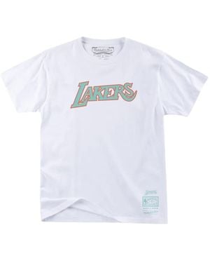 Mitchell & Ness Los Angeles Lakers Tシャツ - ホワイト