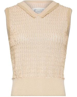 Maison Margiela Polo-Collar Vest - Natural