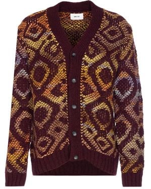 NN07 Cardigan À Boutonnière Devant - Rouge