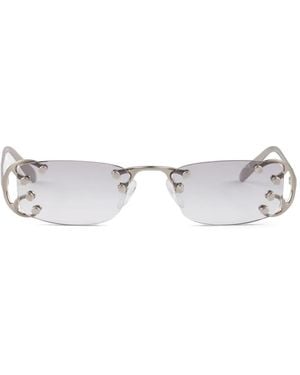 Prada Metal-Frame Sunglasses - Metallic