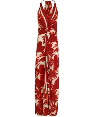Lenny Niemeyer Abito Lungo Con Stampa - Rosso