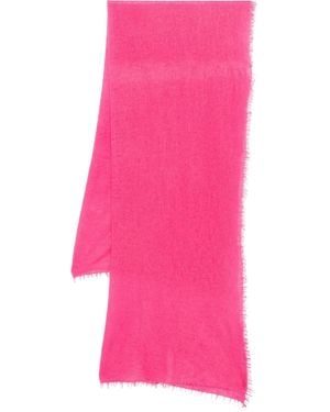 Warm-me Pashmina con bordes deshilachados - Rosa