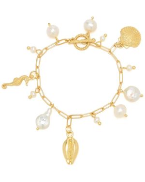 Oceanus Pearl Prism Bracelet - Metallic