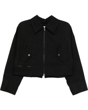 3.1 Phillip Lim Two-Way Zip-Fastening Cropped Jacket - Black