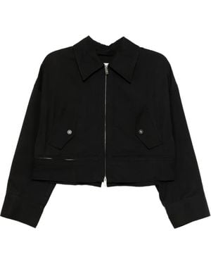3.1 Phillip Lim Two-Way Zip-Fastening Cropped Jacket - Black