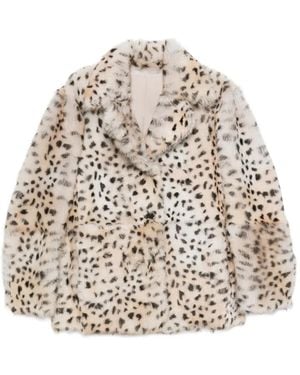 Arma Leopard-Print Reversible Jacket - Natural