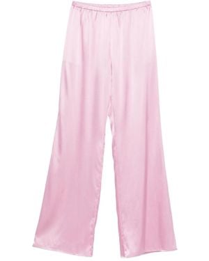 Purotatto Elasticated-Waistband Pants - Pink