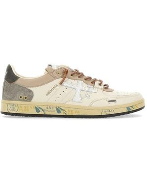 Premiata Bskt Leather Sneakers - White