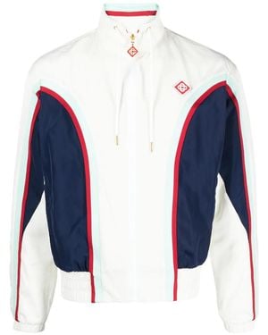CASABLANCA Panelled Zip-up Track Jacket - Blue