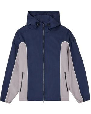 DIESEL Jj-Hives-Dgam Hooded Panelled Jacket - Blue
