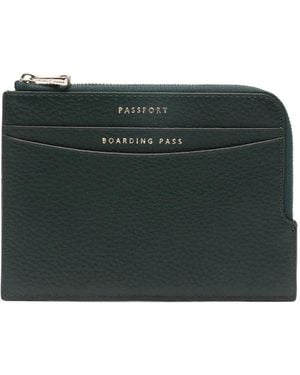 Aspinal of London Zipped Travel Cardholder - Black