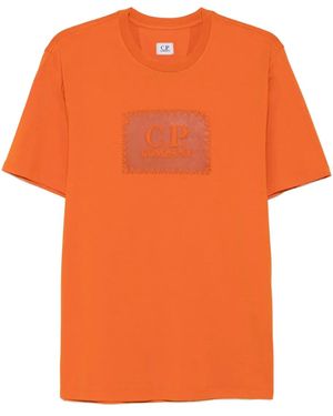 C.P. Company Logo-Detail T-Shirt - Orange
