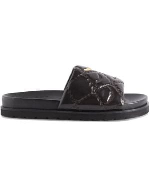 Zadig & Voltaire Padded Leather Sandals - Black