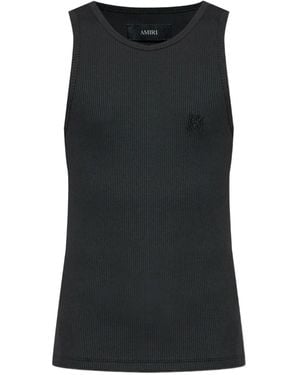 Amiri Ribbed Top - Black