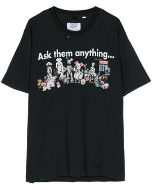 Doublet T-Shirt Con Stampa Grafica X Pz Today - Nero