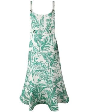 Alexis Kayleen Floral-Pattern Maxi Dress - Green