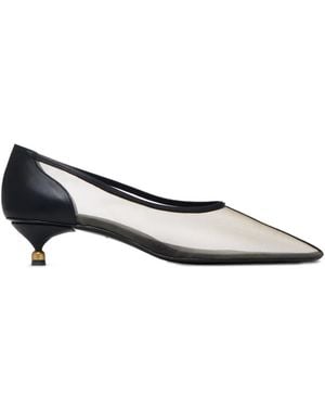 VANDA NOVAK Escarpins Diana En Mesh - White