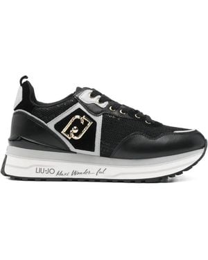 Liu Jo Maxi Wonder Logo Sneakers - Black