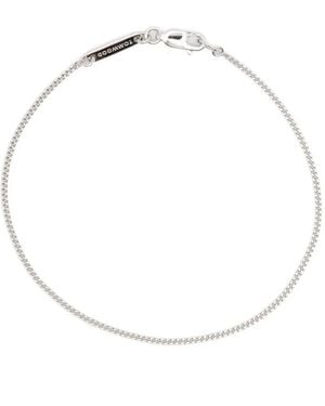 Tom Wood Pulsera De Cadena Barbada Jil - Blanco