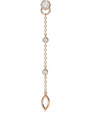 COURBET 18Kt Recycled Rose Co Mono Laboratory-Grown Diamond Hanging Earring - Pink