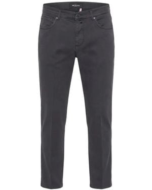 Kiton Jean Droit À Patch Logo - Gris