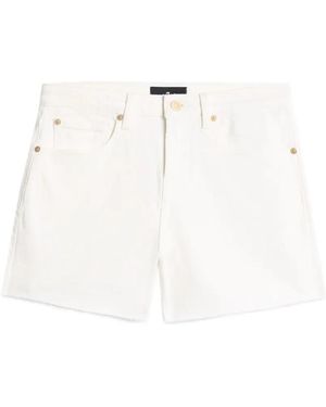 7 For All Mankind Classic Stretch Shorts - White