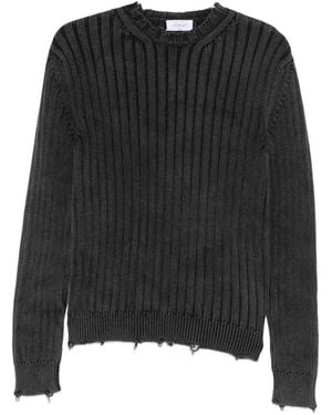 Off-White c/o Virgil Abloh ダメージ セーター - ブラック
