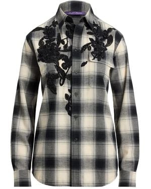 Ralph Lauren Camicia Con Ricamo - Nero