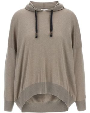 Brunello Cucinelli Hooded Jumper - Grey