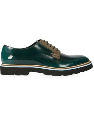 Paul Smith Derbies Vertes À Effet De Brillance - Green