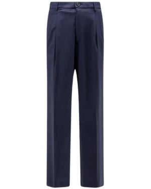 Amaranto Tailored Trousers - Blue