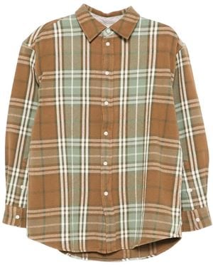 6397 Camisa A Cuadros Con Botones - Neutro