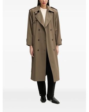 IRO Belted Double-Breasted Trench Coat - Natural
