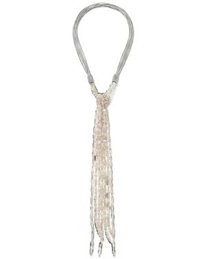 Peserico Beaded Multi-Strand Necklace - White