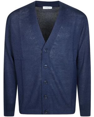 Daniele Fiesoli Fine-Knit Cardigan - Blue