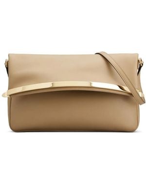 Tod's Leather Clutch Bag - Natural