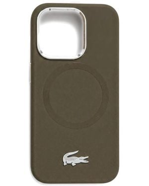 Lacoste Crocodile-Motif Phone Case - Green