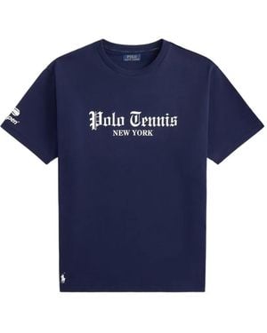 Polo Ralph Lauren Logo-Print Cotton T-Shirt - Blue