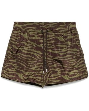 The Attico And Dark Shorts - Brown