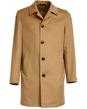 Sartorio Napoli Buttoned Coat - Natural